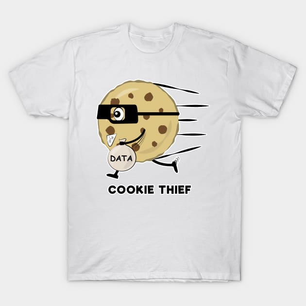 Running Thief Cookie - Funny Character T-Shirt by DesignWood Atelier